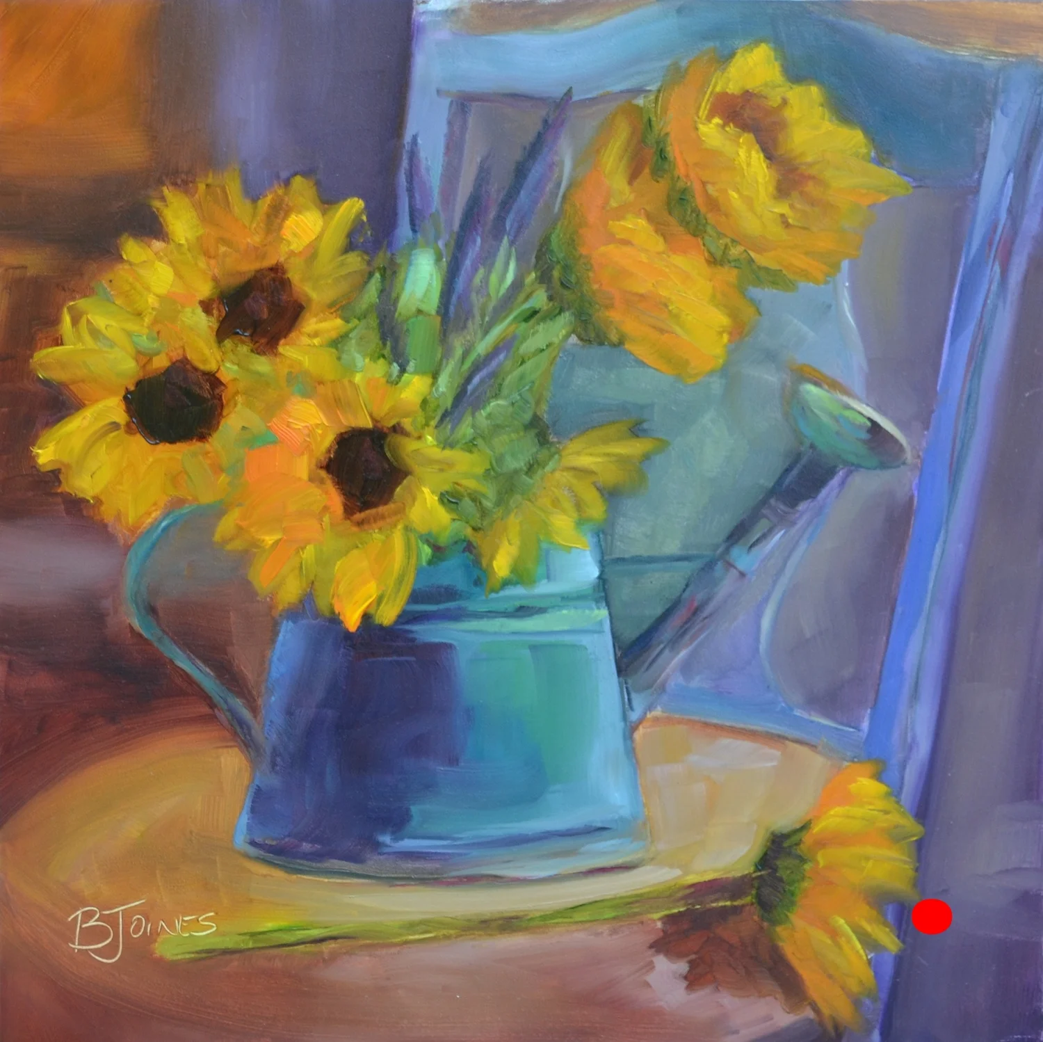Sunflowers in Blue