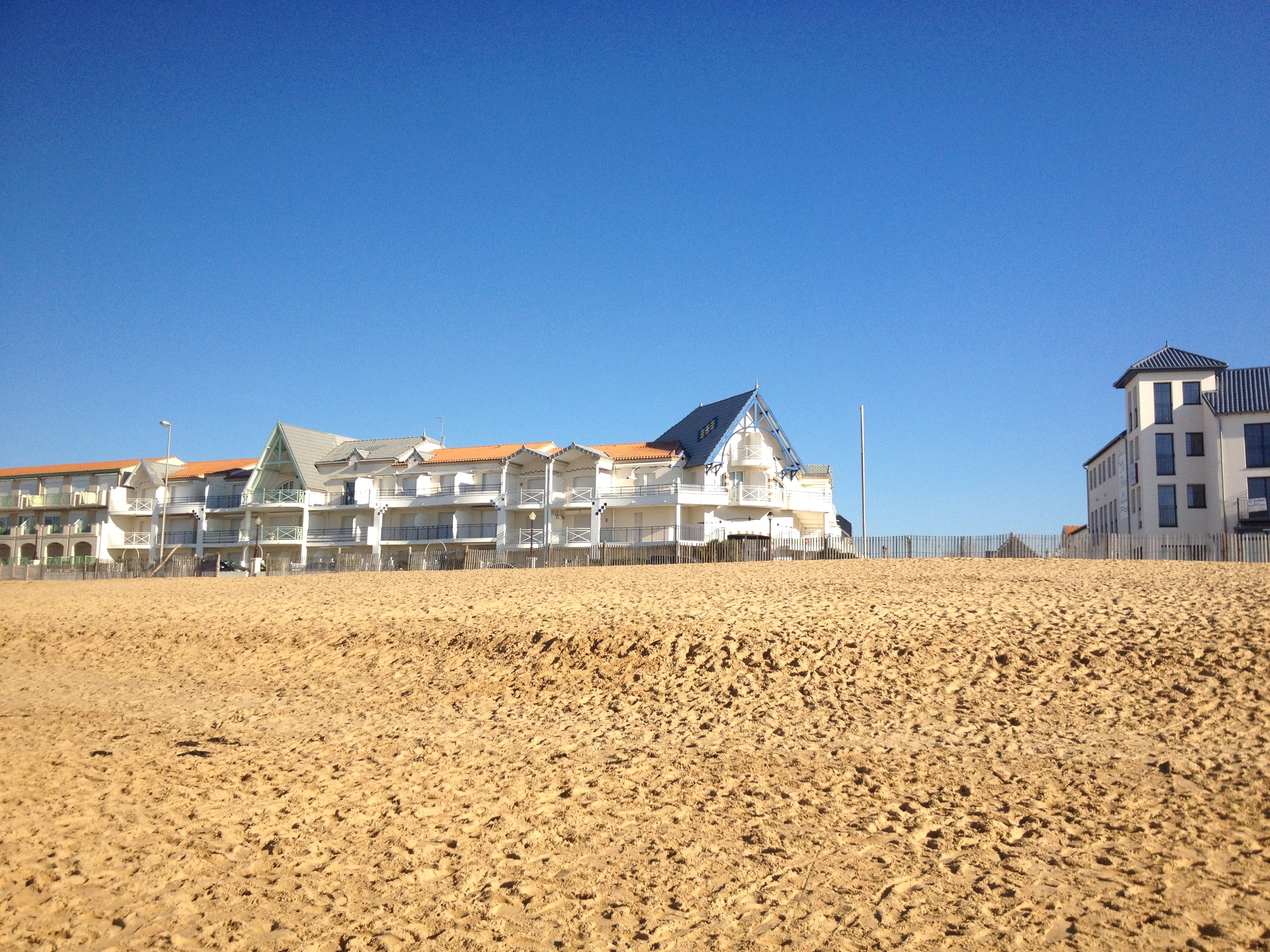 Unbroken blue skies and golden sands - a perfect summer's day? No - January 1st 2015!