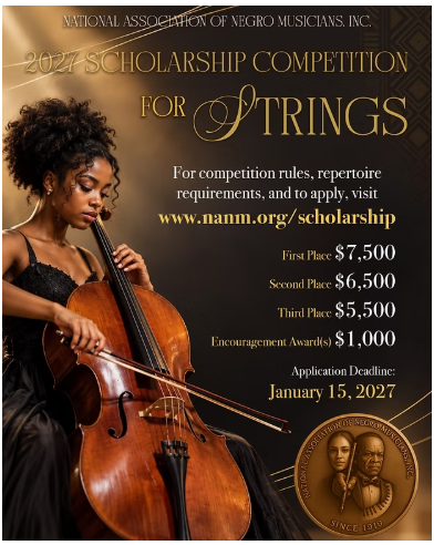 NANM 2027 Scholarship Competition for Strings