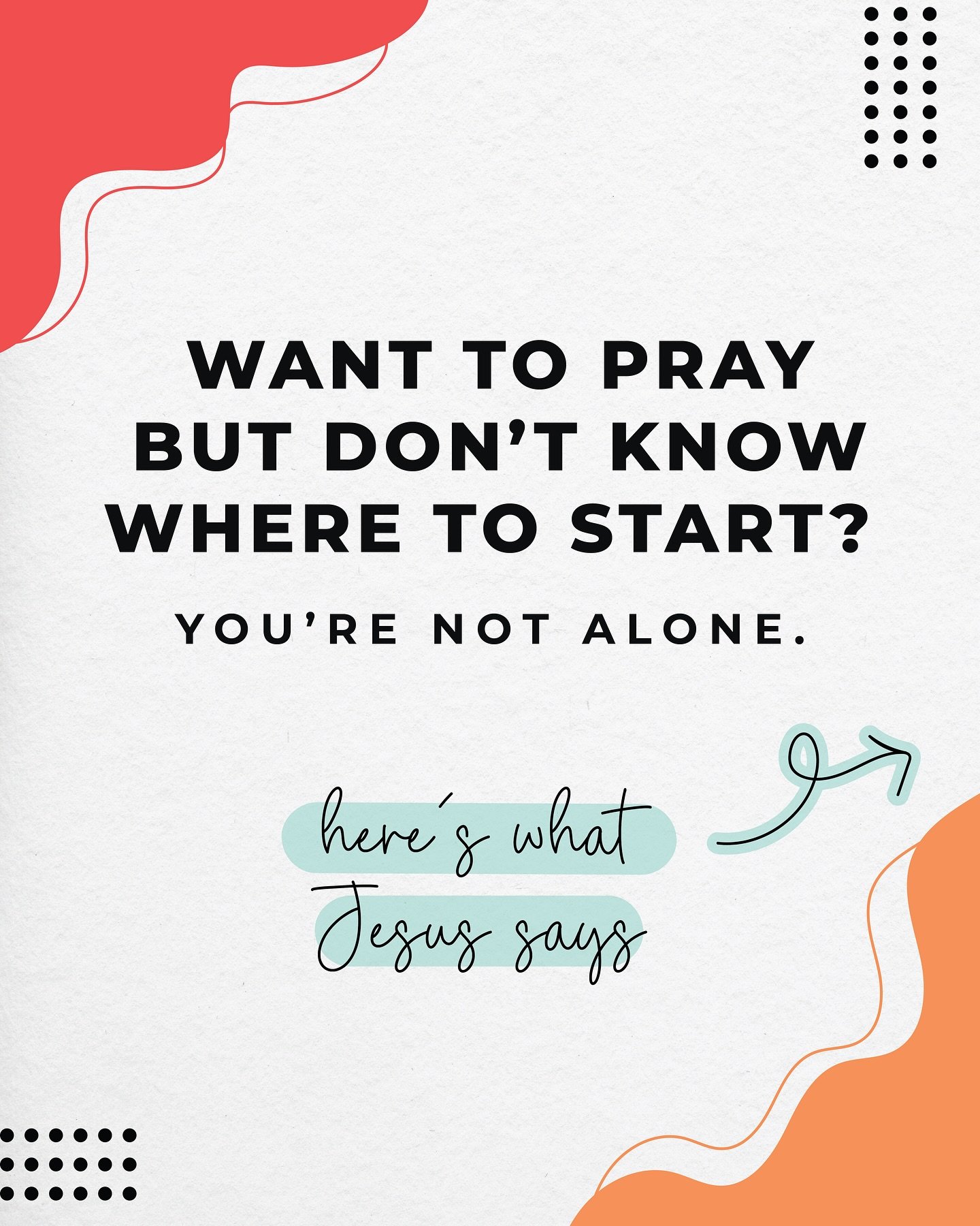 Ever feel like you want to pray, but you&rsquo;re not sure how to begin? You&rsquo;re not alone. That&rsquo;s exactly why Jesus gave us a model&mdash;not a script, but a way to pray with honesty, trust, and purpose.

This breakdown from Sunday&rsquo;