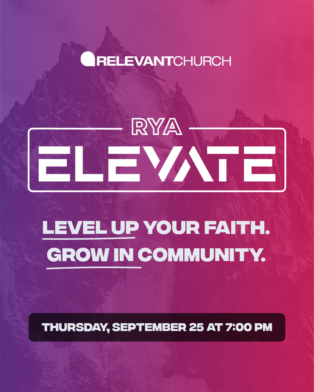 RYA Elevate Night