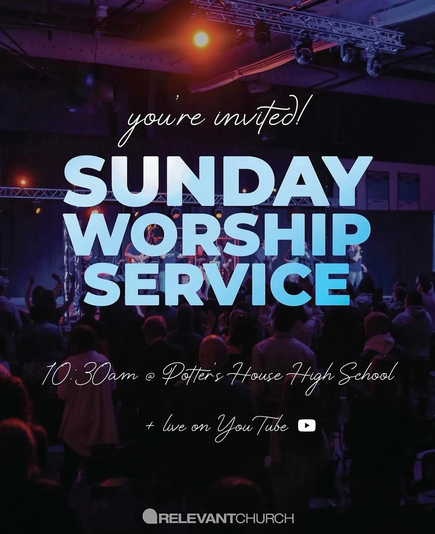 Sunday&rsquo;s here, and we can&rsquo;t wait to welcome you home 🙌🏽

Come worship with us, lean into the Word, and be refreshed by community. Grab a friend, invite your family, and come expectant! 

See you at 10:30AM at Potter&rsquo;s House High S