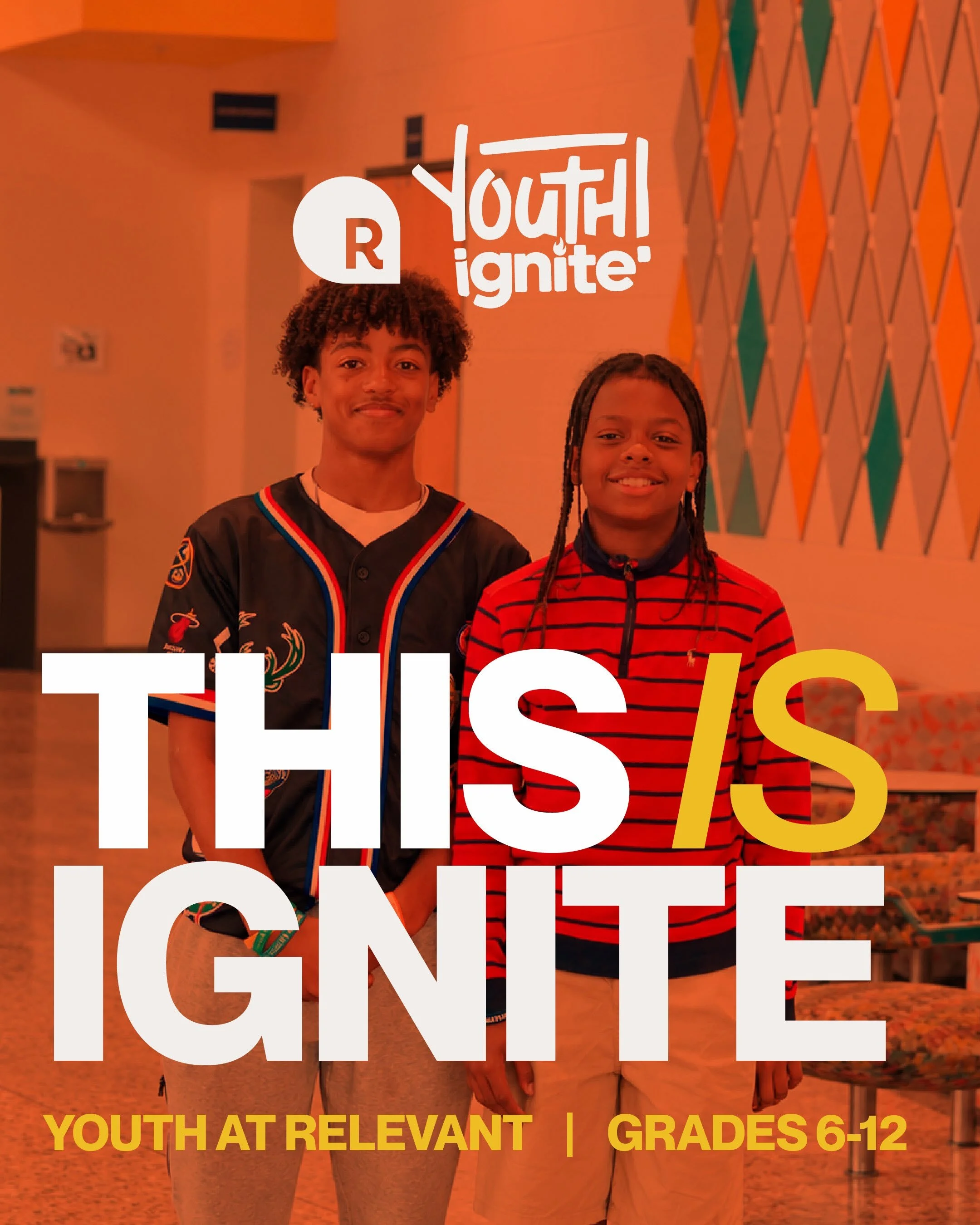 There&rsquo;s a place for the next generation at Relevant 🔥

Ignite is where students in grades 6&ndash;12 can build real friendships, grow in their faith, ask questions, have fun, and pursue Jesus together.

We&rsquo;re tagging in this Sunday, Sept