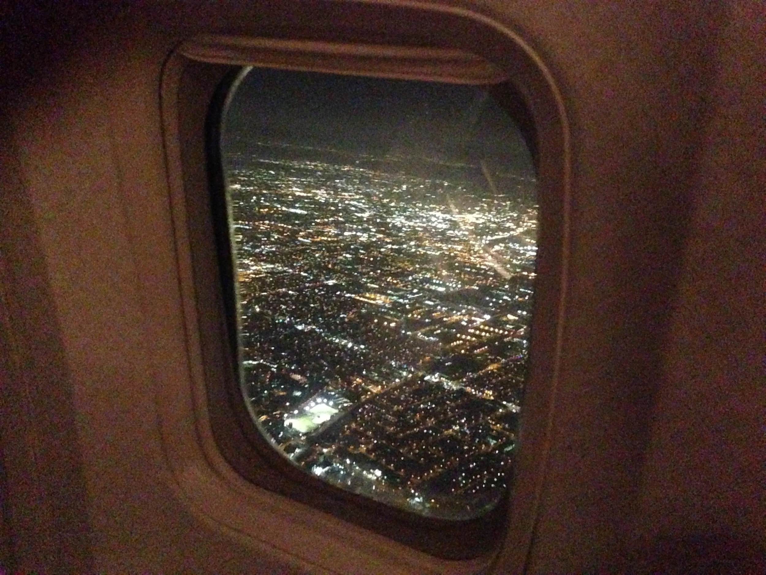 Final approach to LAX