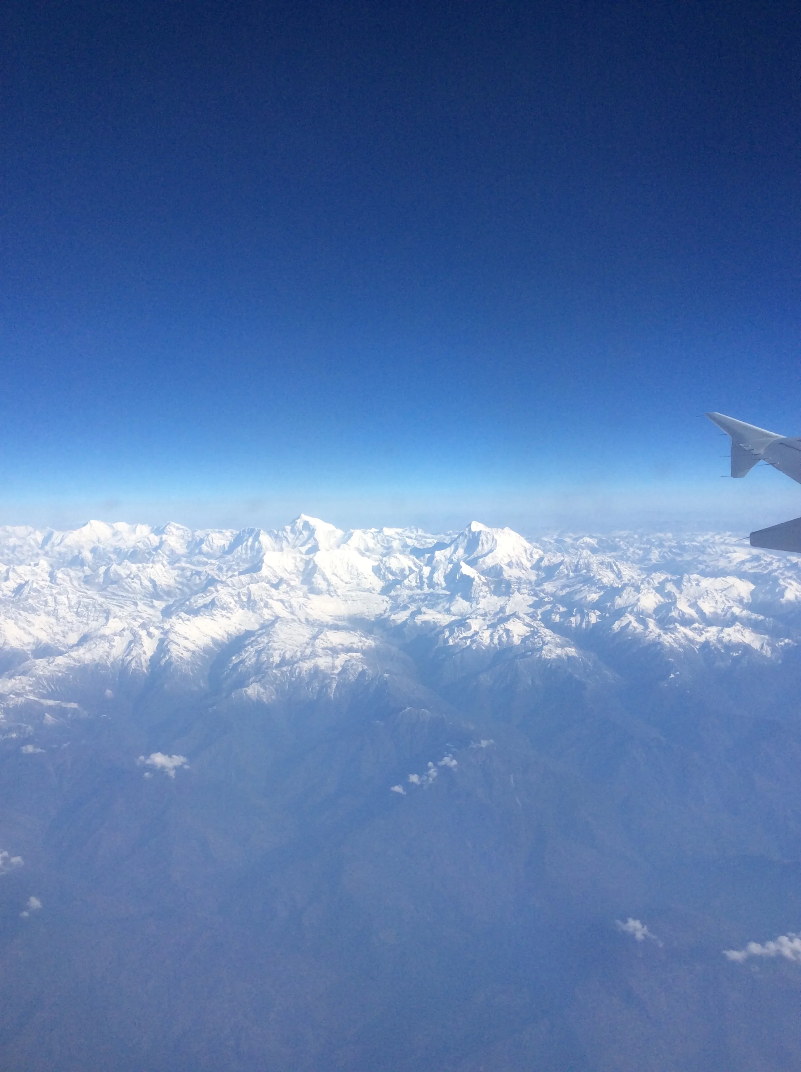 the Himalayas, between Delhi and Paro, Bhutan (by G Borooah)