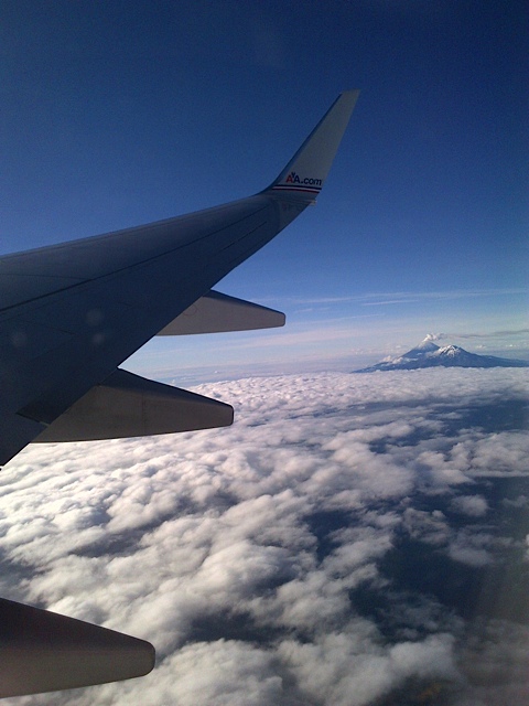 Popocatepetl and Ixtacihuatl volcanoes, near Mexico City (by J M Loeffler)