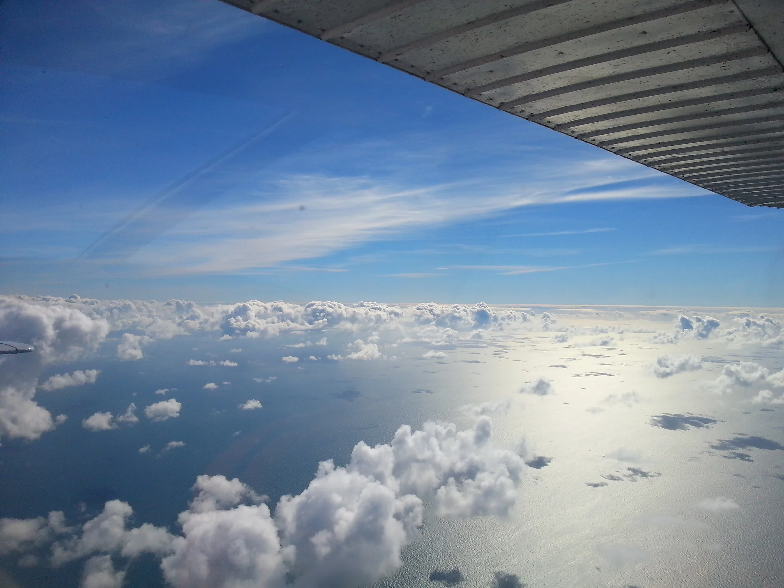 over the English Channel (by L Sandie)