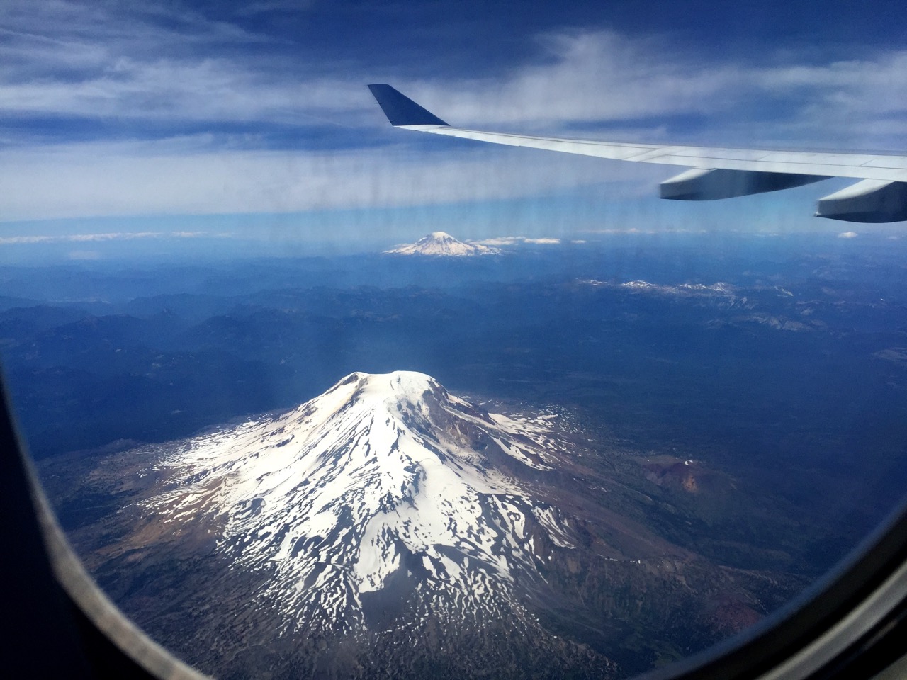Mt Adams and Mt Rainier (by J Schweitzer)