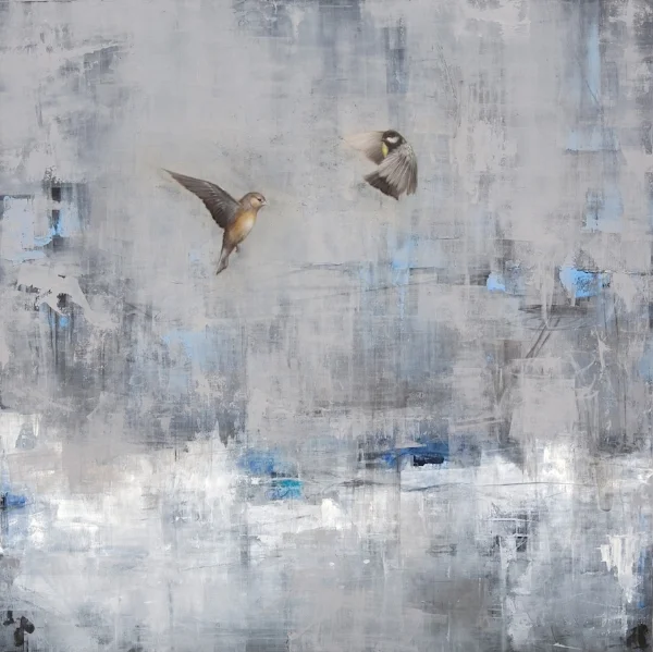 The Space Between, oil on panel, 40" x 40"