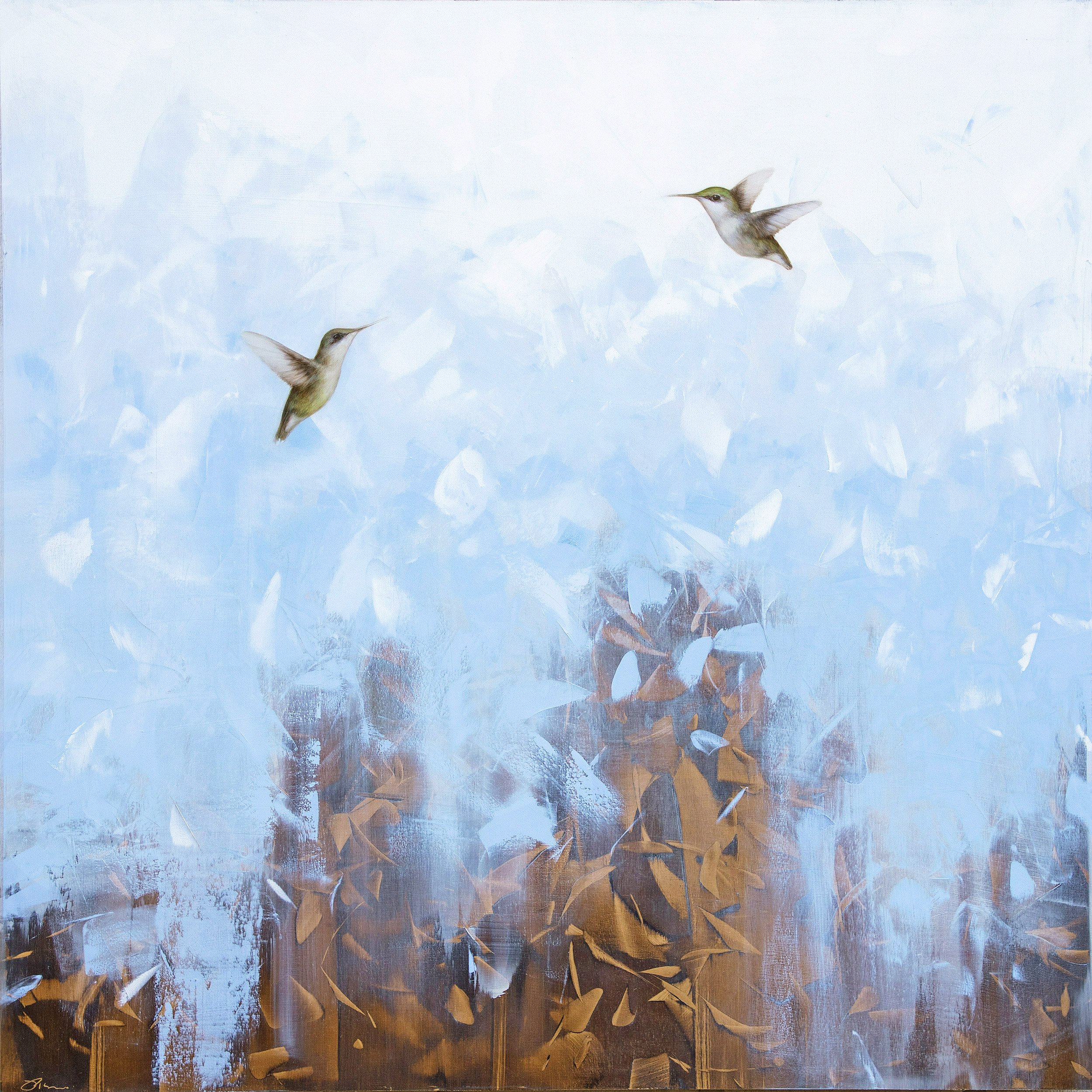 Above a Garden of Blue