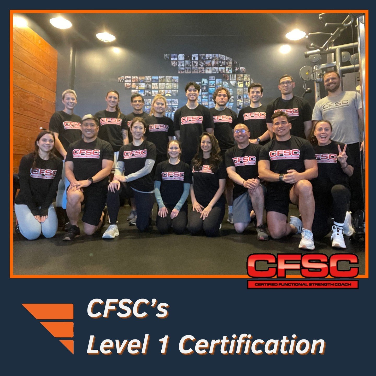 Over the weekend, DIAKADI had the honor of hosting the CFSC Level 1 Certification course led by Coach Brendon Rearick (@certifiedfsc)!⁠
⁠
Huge congratulations to all the newly certified Level 1 coaches! Keep fueling your passion for fitness education