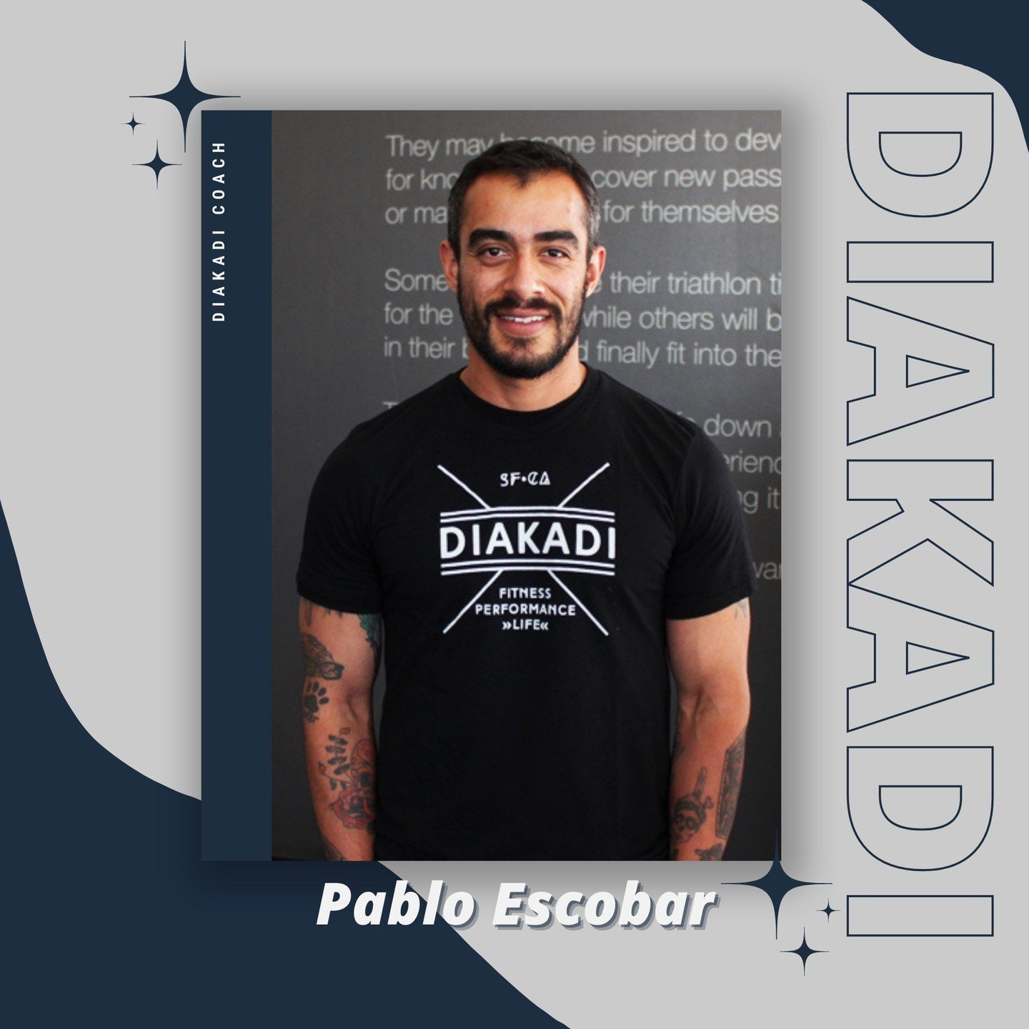 Let's give a warm welcome to Pablo Escobar, returning to our DIAKADI team! ⁠
⁠
We're thrilled to have you back with us, Pablo. Here's to your ongoing growth, dedication, and success in your fitness journey! ⁠
⁠
Keep doing it ALL and KICK ass doing it