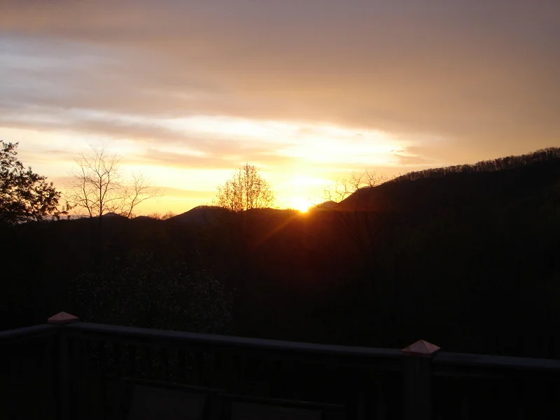 Sunrise from our deck
