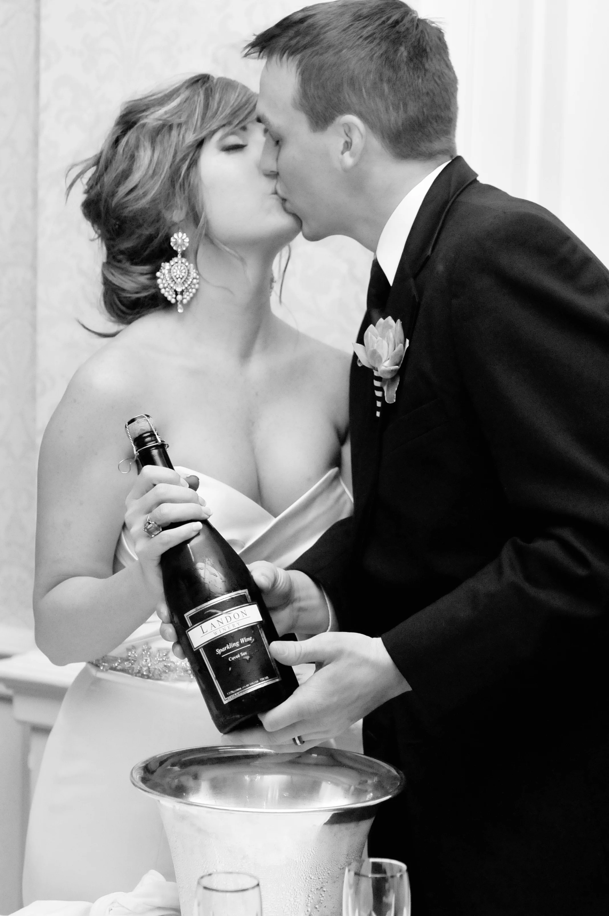 Our special wedding day champagne from Landon Winery 2011.