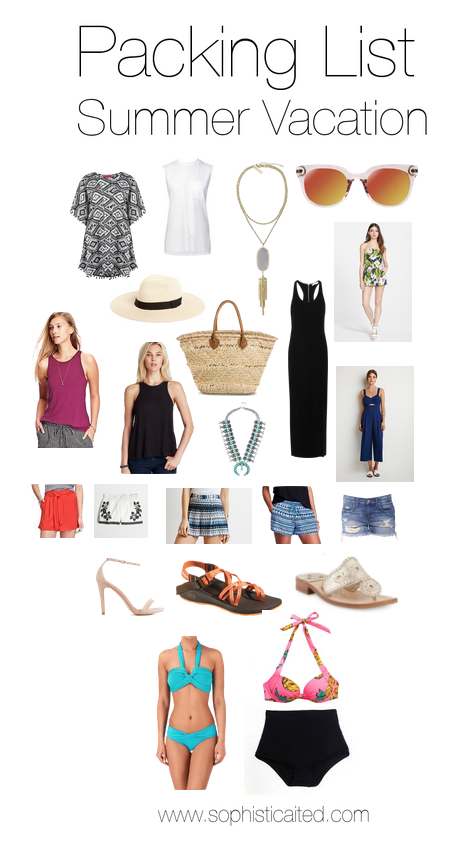 Packing List: Summer Vacay 