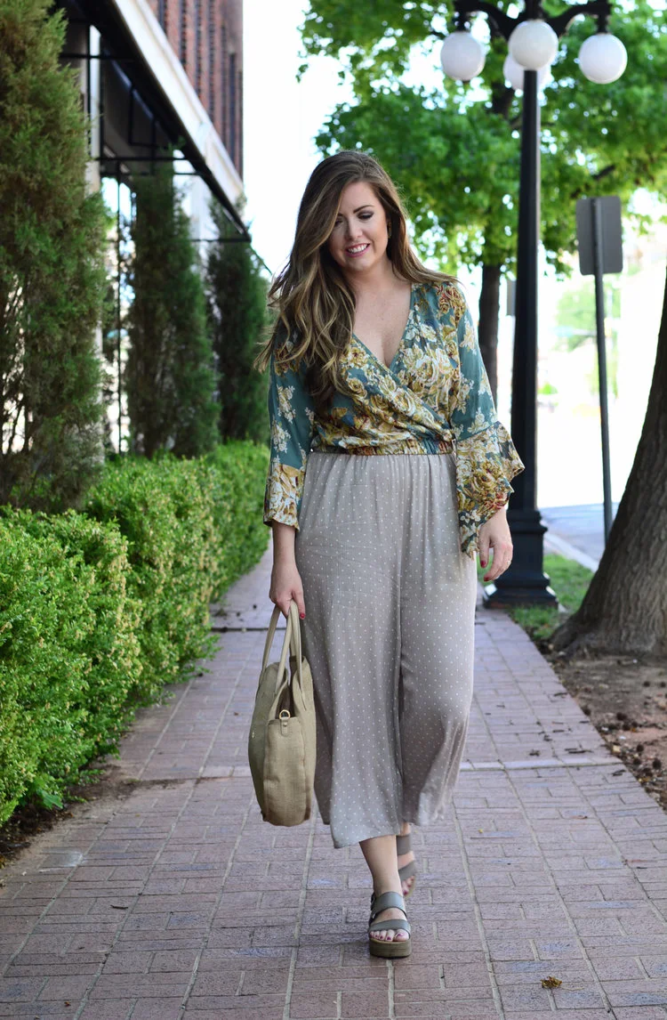 Floral and Polka Dots are basically best friends