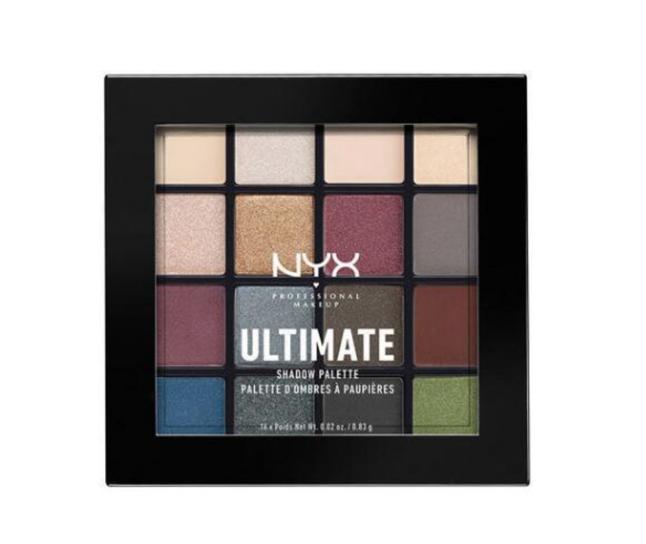 NYX PROFESSIONAL MAKEUP ULTIMATE SHADOW PALETTE IN SMOKEY AND HIGHLIGHT