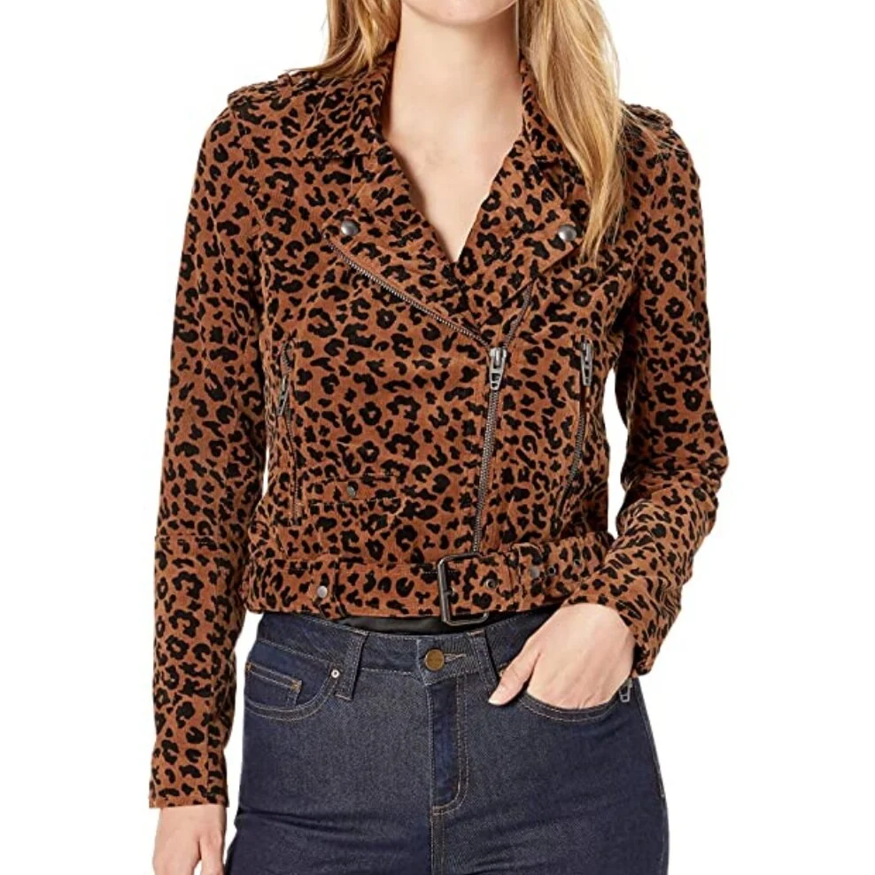 Leopard Moto Jacket