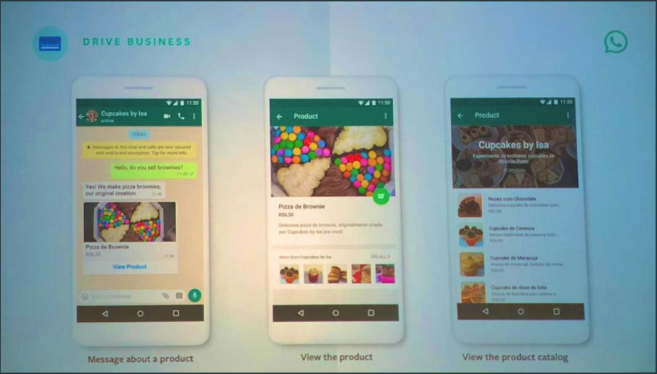 How WhatsApp ads will look within the app, photographed by head of media at Be Connect digital marketing agency, Olivier Ponteville.