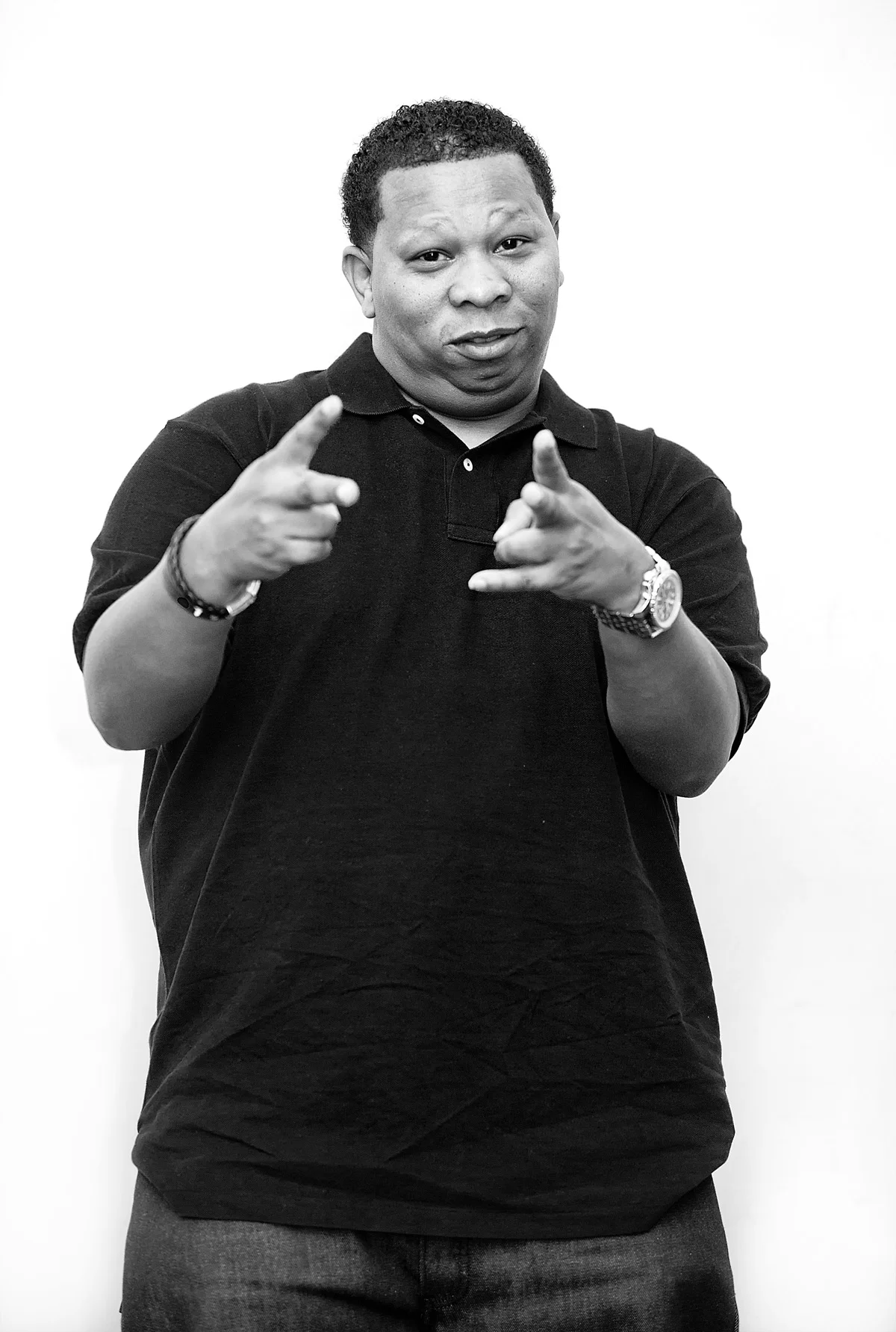 DJ Mannie Fresh Portrait by Adrienne Battistella 2011