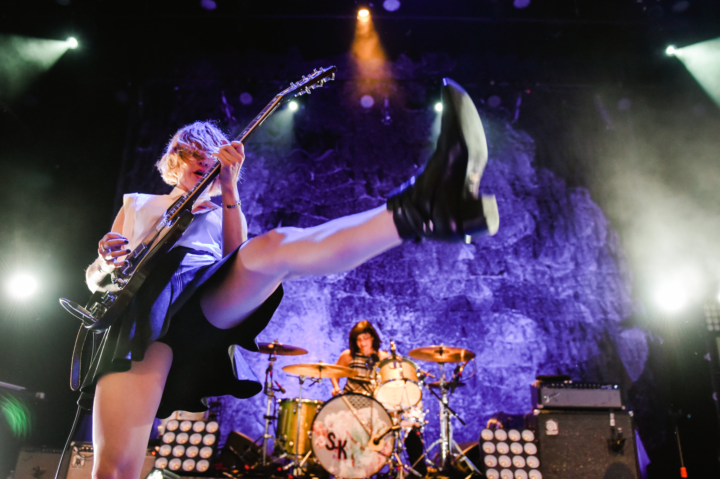 Sleater-Kinney at the Civic Theater in New Orleans. Photo by Adrienne Battistella