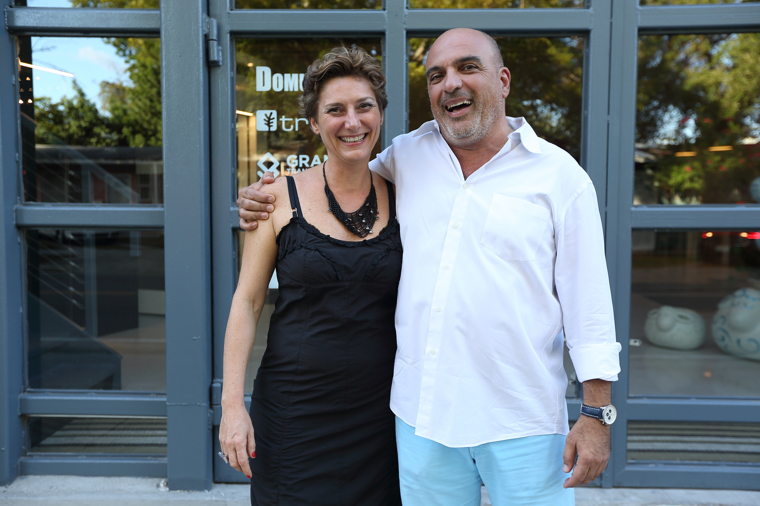 Elena Girardello and Miami Ironside Founder Ofer Mizrahi