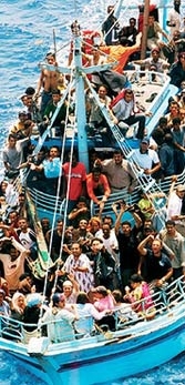 Close to a million illegal immigrants in Italy.