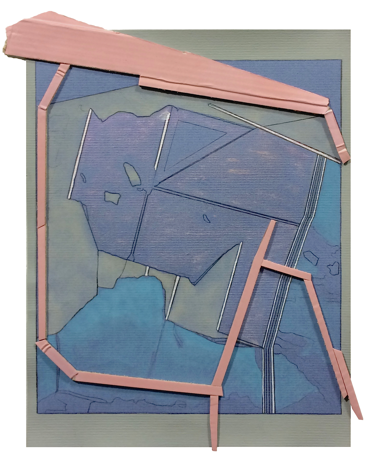 Room , 2015 collage, gouache, pencil, oil pastel, acrylic on paper 11.5 x 9.25 inches