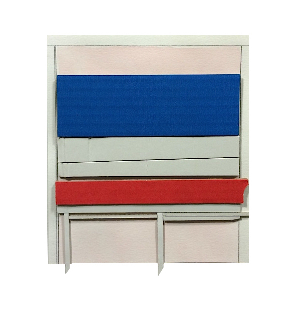 2016 collage, gouache, pencil on paper 7 x 6 inches