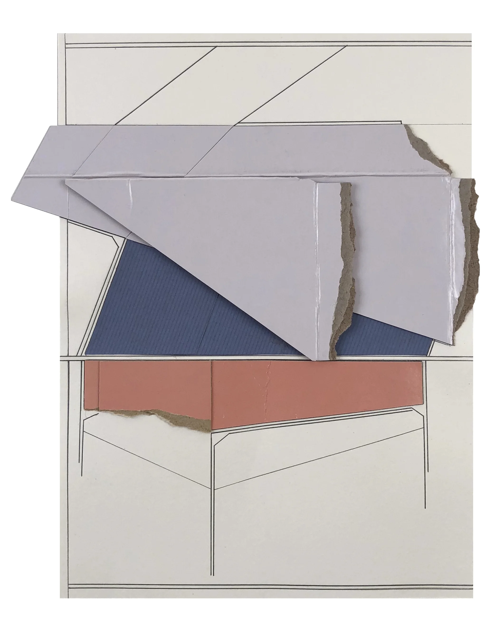    Hema 2  , 2018  collage, pencil on paper  12 x 10 inches       
