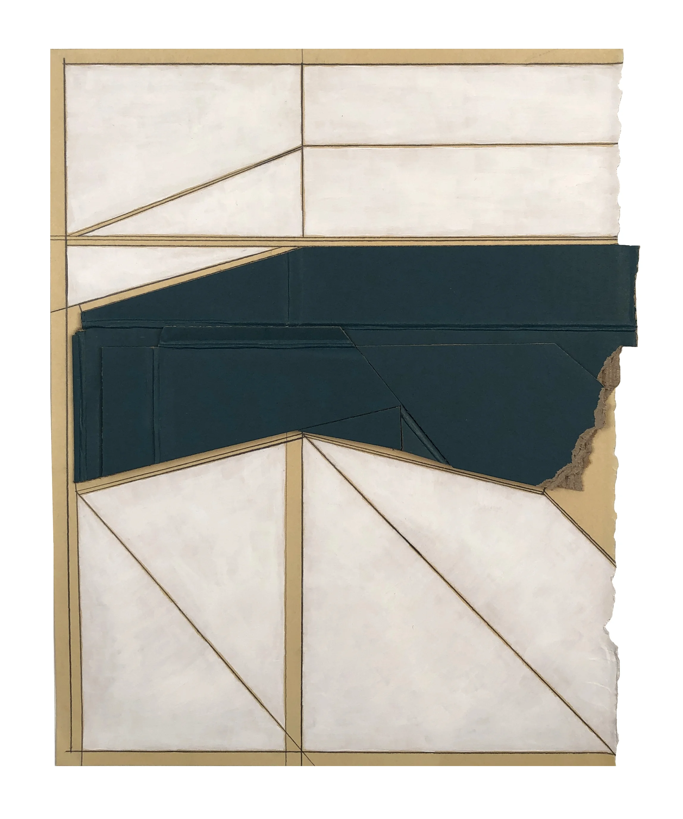    Spec 1   ,  2019  Collage, acrylic, pencil on paper  11.5 x 9.25 inches  Private Collection       