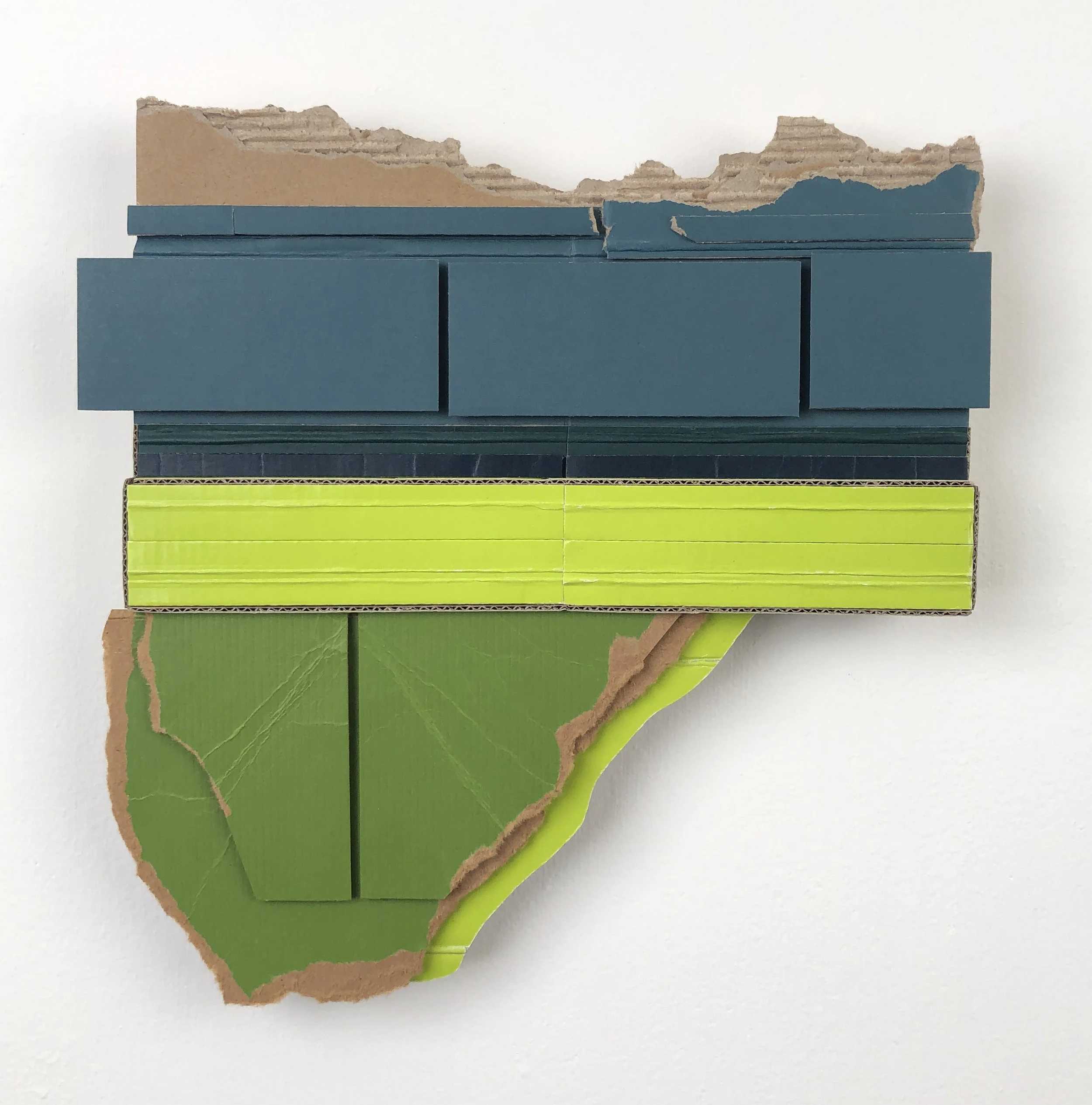    Acreage  , 2019  found (unpainted) cardboard, foamcore  10.5 x 10.25 x 1.5 inches   INQUIRE  