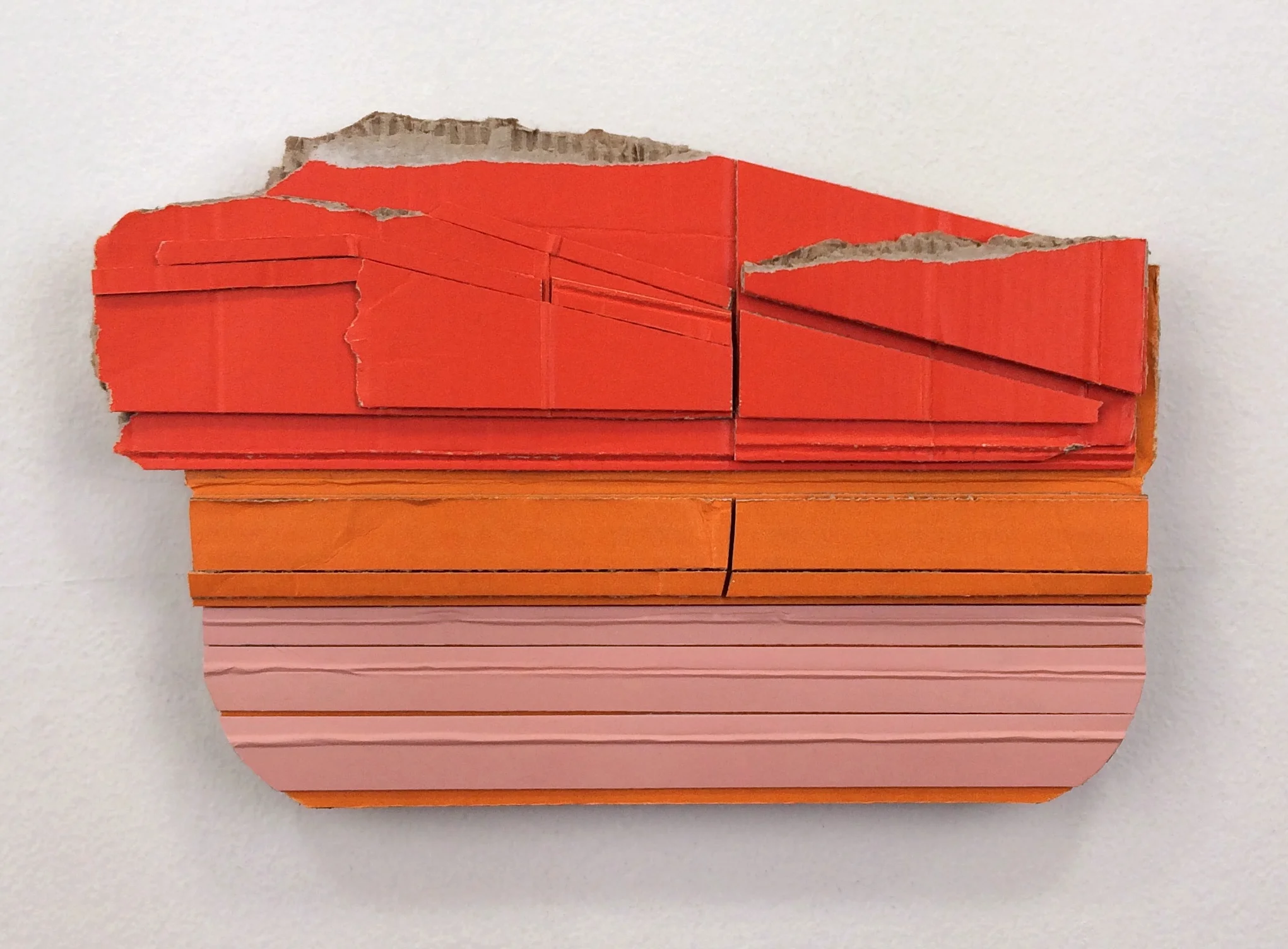    Rather  , 2017  found (unpainted) cardboard, foamcore  6.25 x 9.5 x 0.75 inches  Private Collection       