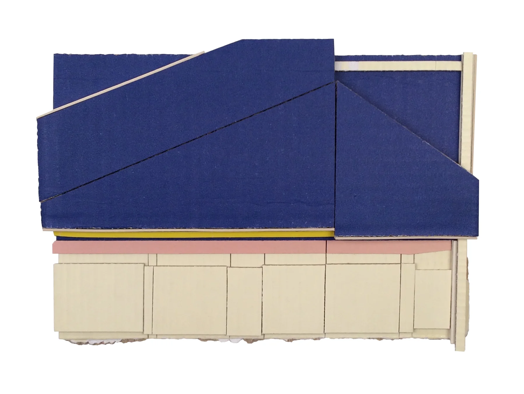    December Place  , 2018  found (unpainted) cardboard, foacmore  6.5 x 9 x 1.25 inches  Private Collection       