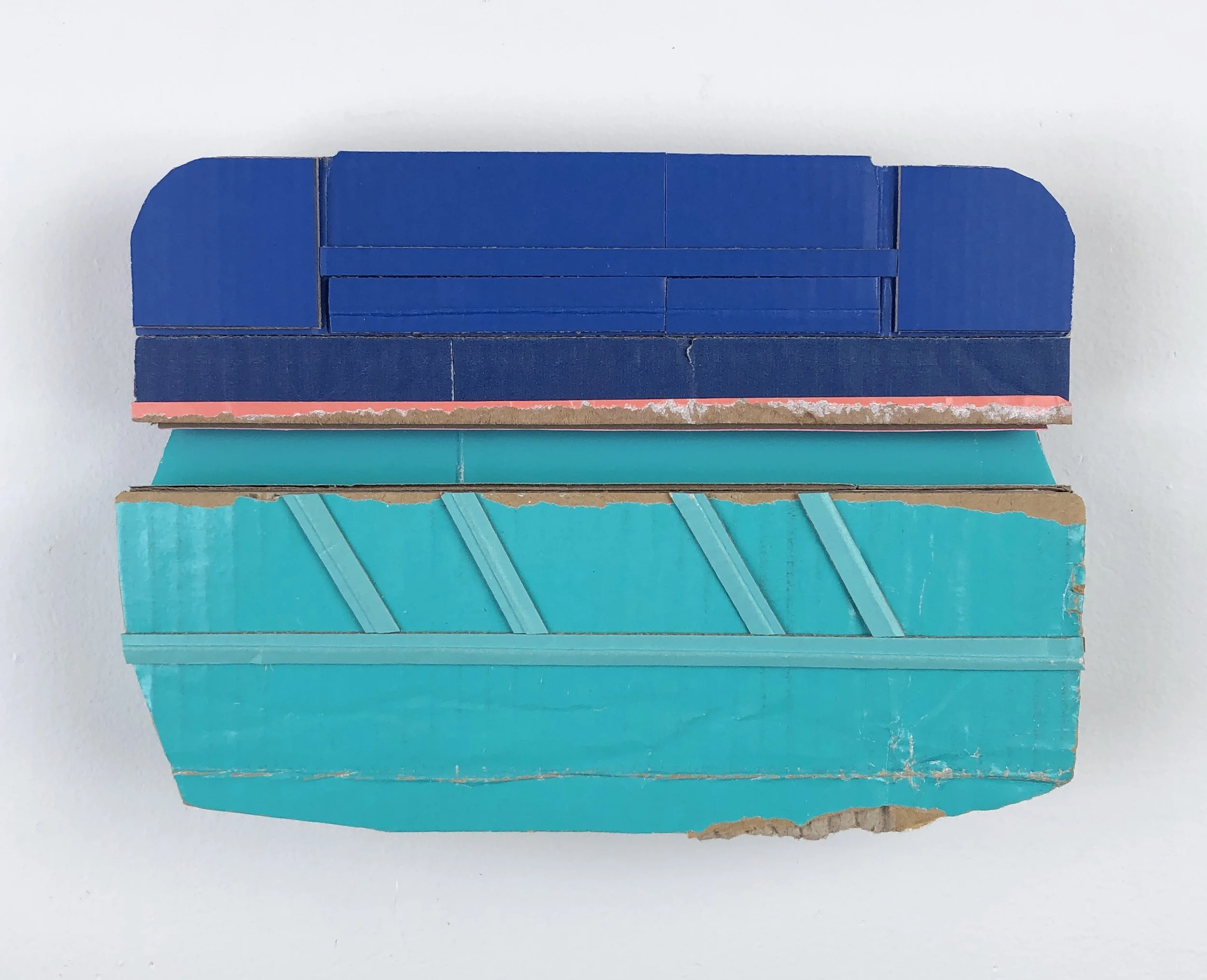    Tangent  , 2019  found (unpainted) cardboard, foamcore  6.5 x 9 x 2 inches   INQUIRE          