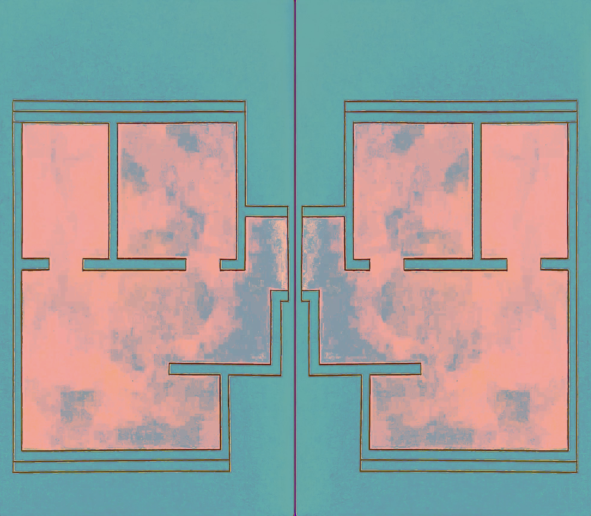     Recursive Floors, Dual Plans (Sky)   , 2024 