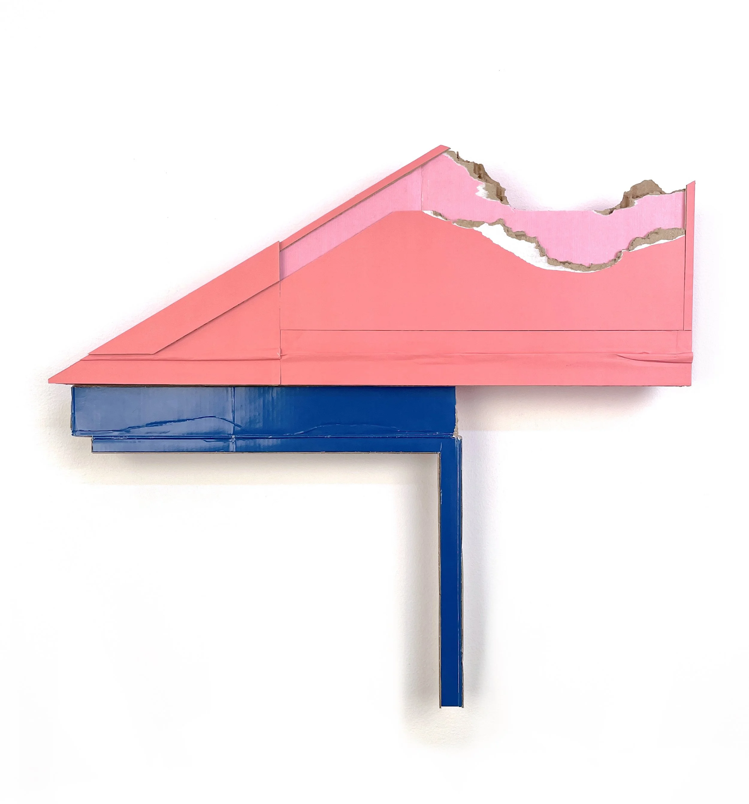   However Away  , 2026  found (unpainted) cardboard, foamcore  19 x 16.75 x 2 inches 