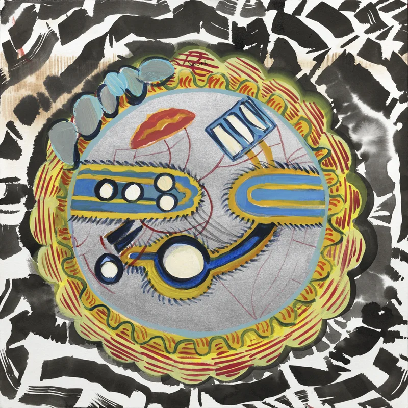   Armenia Map 1, 2014, watercolor and gouache on paper, 11.75 x 11.75 inches.    Photo: Tom Van Eynde  