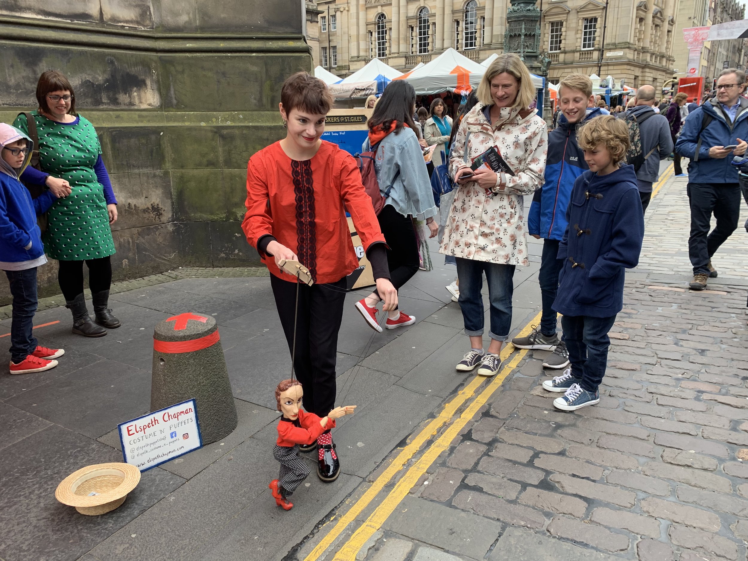 Busking on the Royal Mile