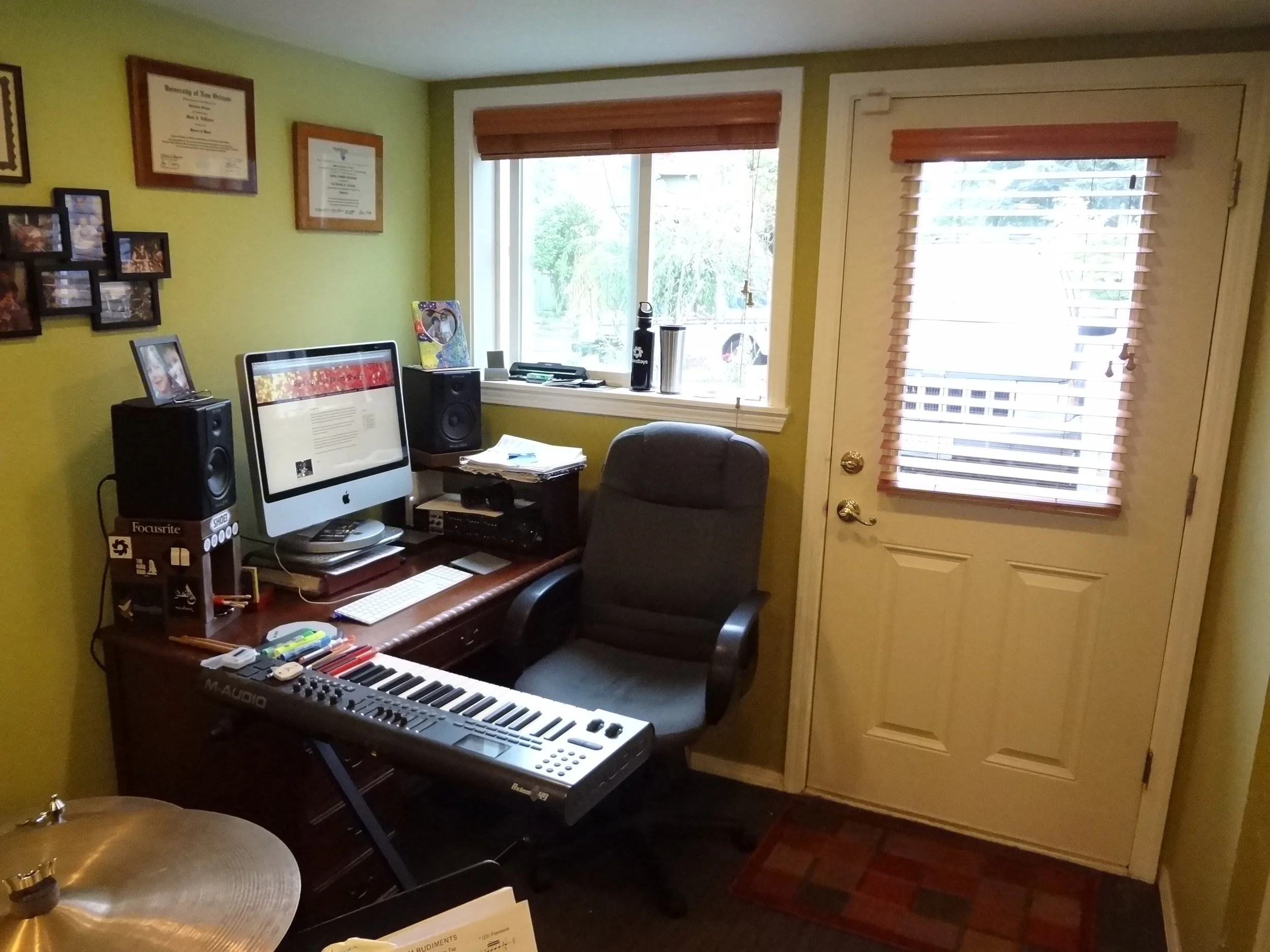 My work station and entrance