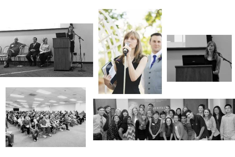 During high school and college, I competed in speech and debate at the state, regional, and national level. For the past six years, I’ve been a keynote speaker for colleges, high school classes, conferences, and home school groups. I was also the keynote speaker for a U.S. Representative's "How to pay for college" events. If you're interested in having me speak at an event, you can contact me at writerrebekahbell@gmail.com .