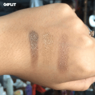 Left to right: L'Oreal Infallible BRONZED TAUPE , ELF Lustrous TOAST Eyeshadow, ELF Smudge Pot in CRUISIN CHIC