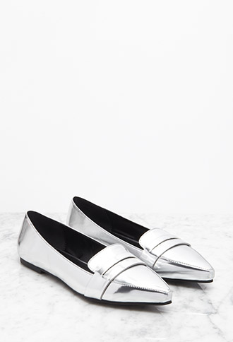 Faux Leather Loafers