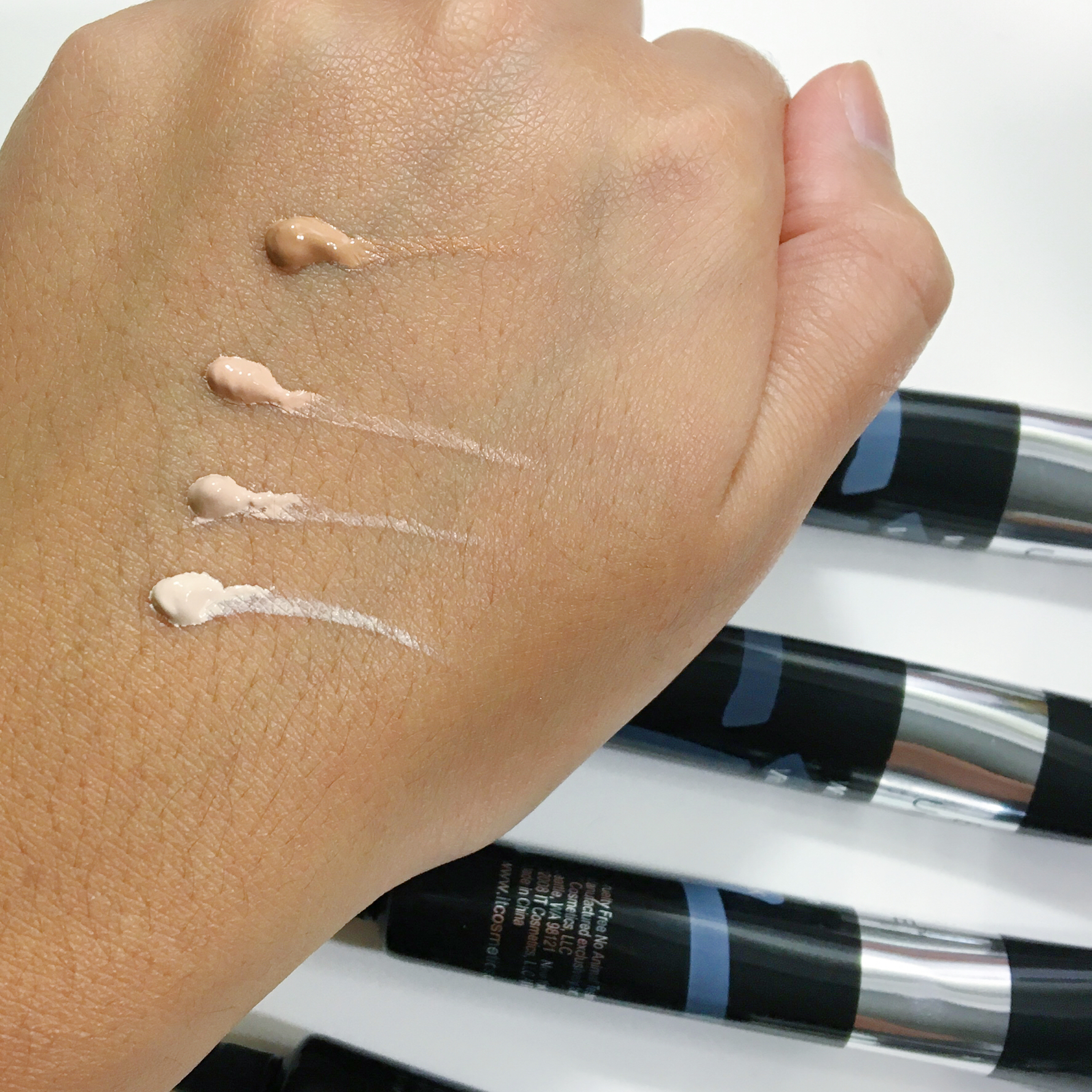 Top to bottom: DEEP, TAN, NEUTRAL/MEDIUM, LIGHT
