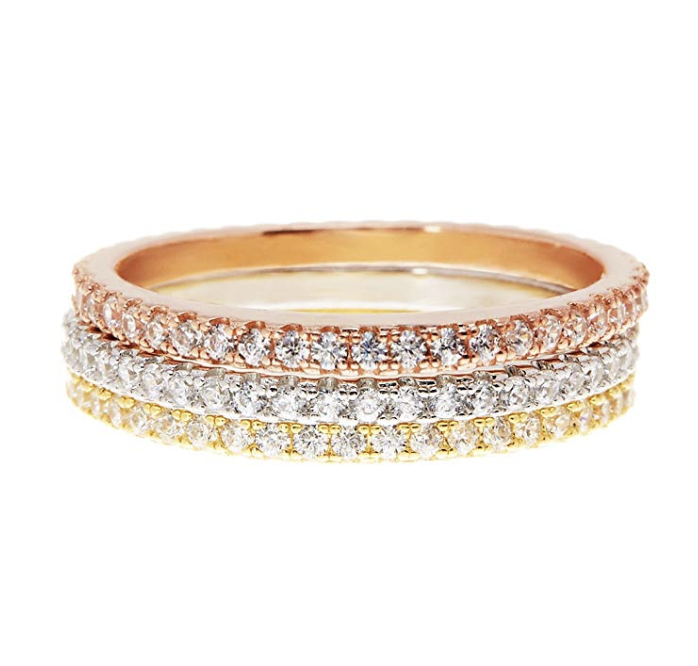 14k Gold Plated Sterling Silver Stackable Rings