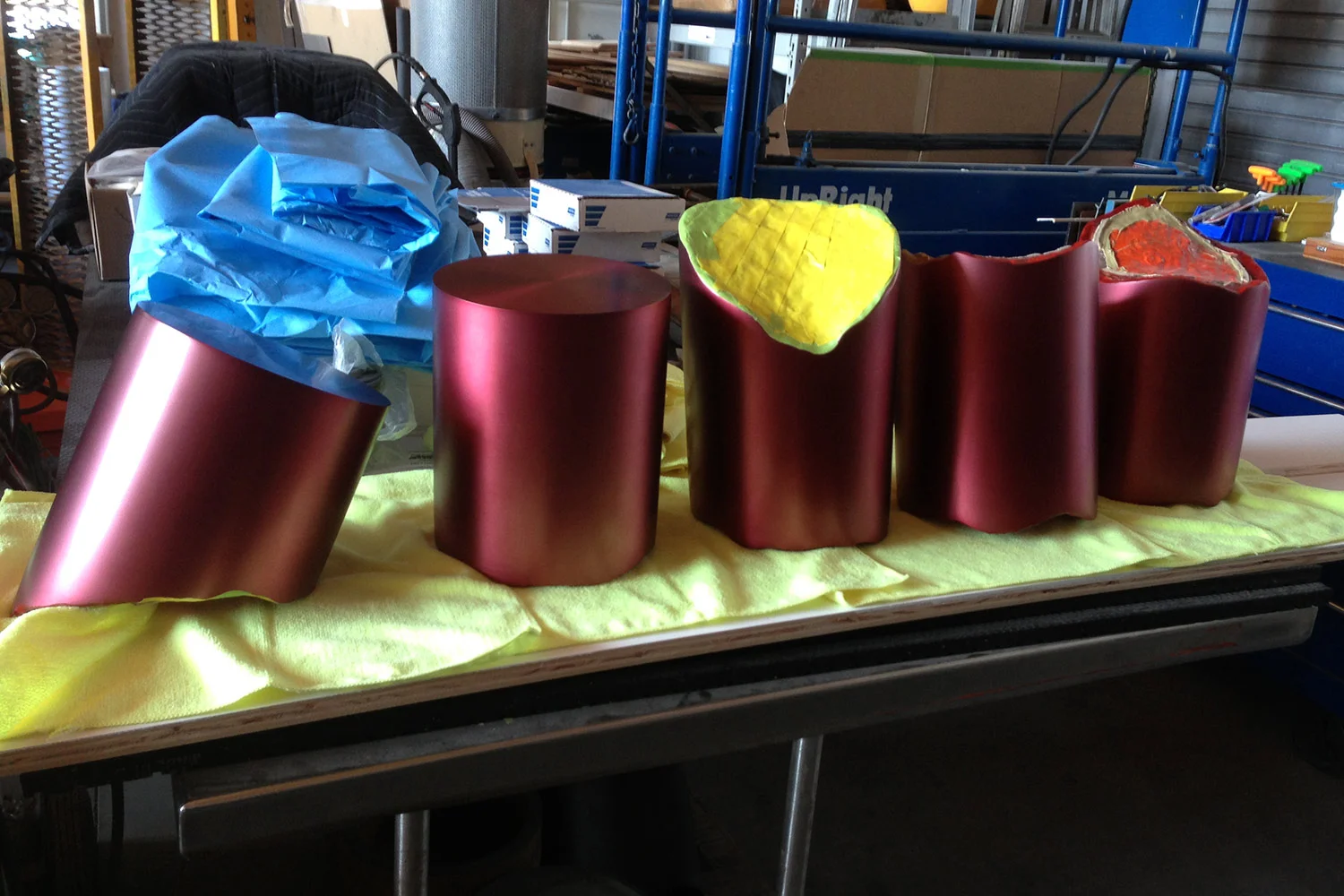 Ruptured Column After Anodizing