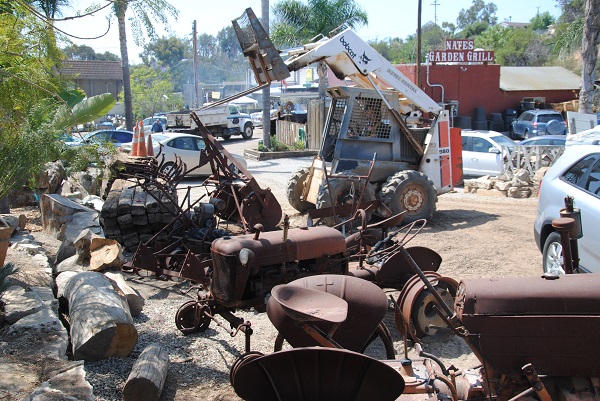 Farmer Bill is arranging all his new contraptions that were delivered Friday morning. Next time you come by, look for his expanded collection of antique farm equipment!