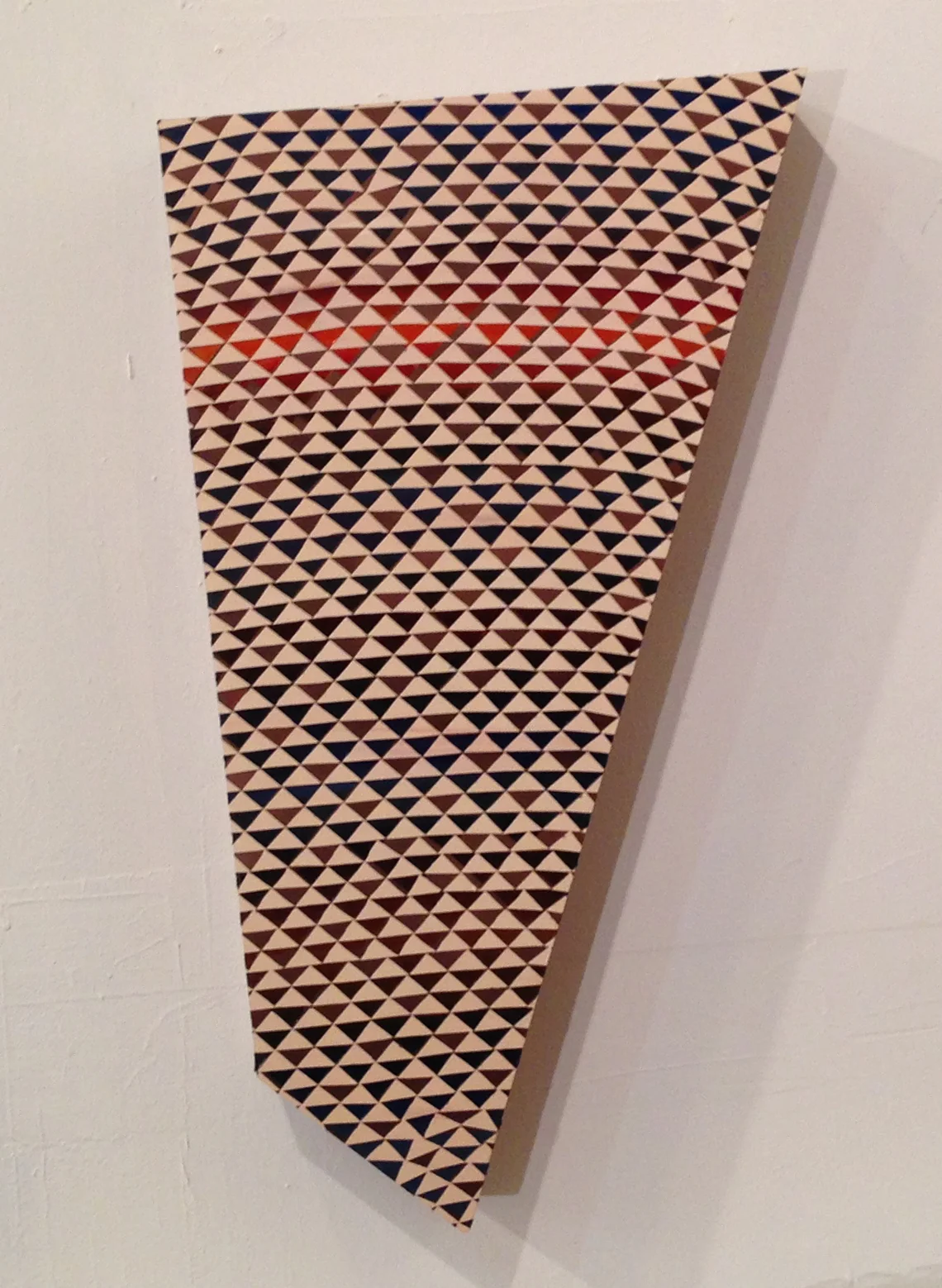 Lost in Translation study (2014) Acrylic on MDF and Walnut Veneer, Approximately 26"x16"x3"