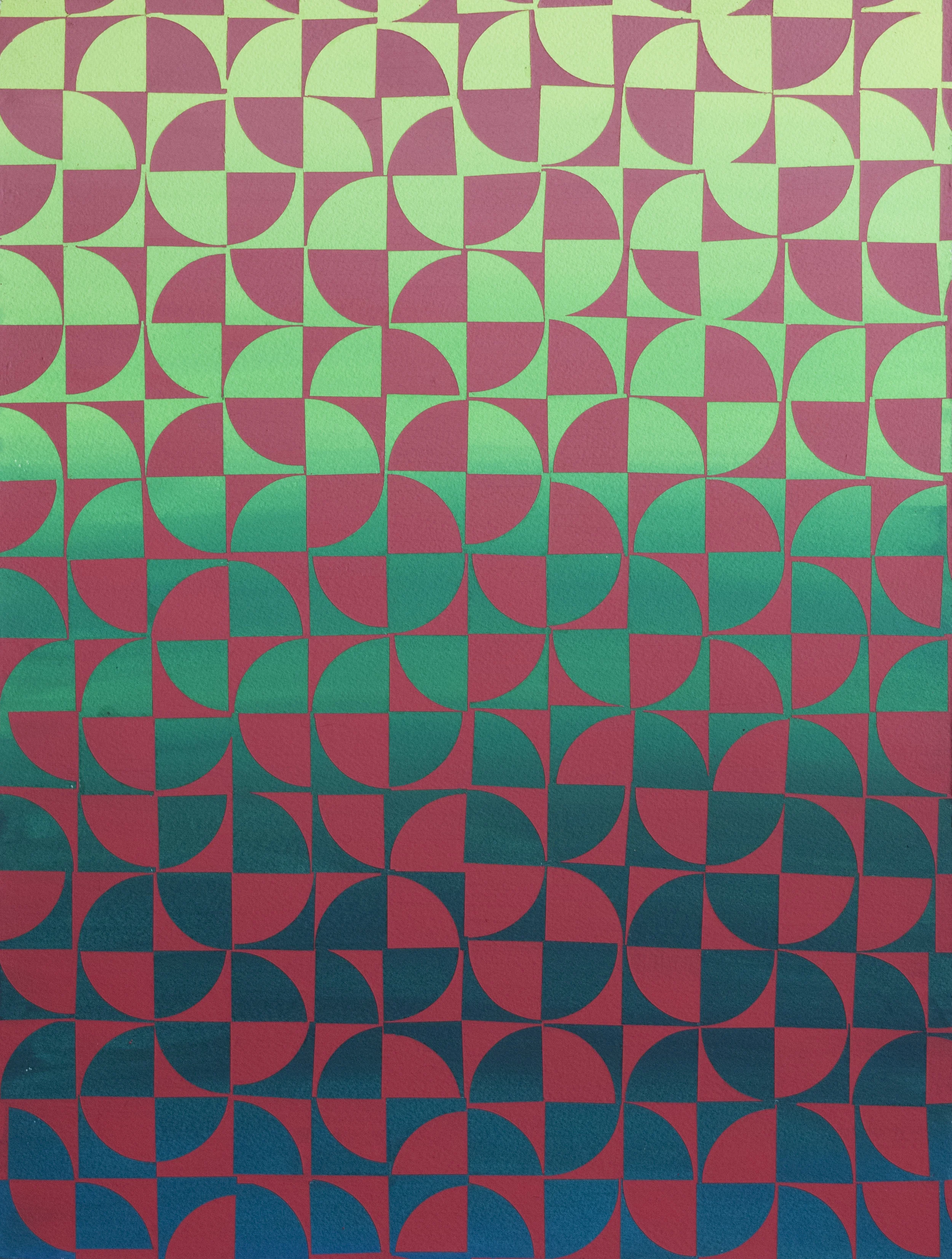  184 (2018) Gouache on Arches Paper 16”x12” 