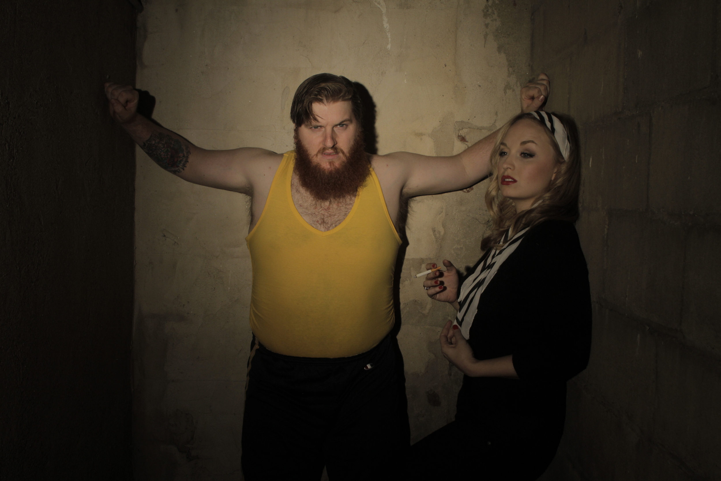 Promotional shot for SLUGGO THE SKULLCRUSHER with co-star John Bennett - Brooklyn, NY